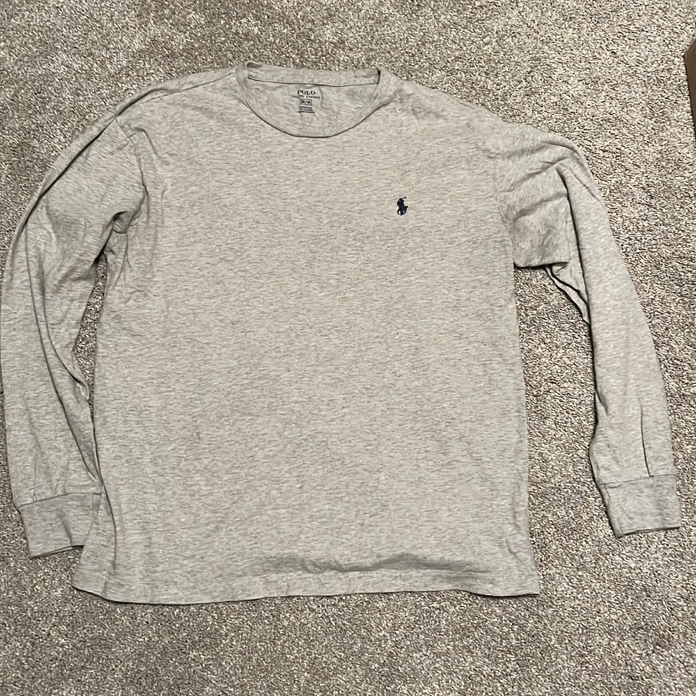 Polo by Ralph Lauren Gray Long Sleeve Tee